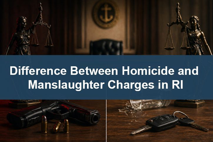 What Is the Difference Between Homicide and Manslaughter Charges in Rhode Island?